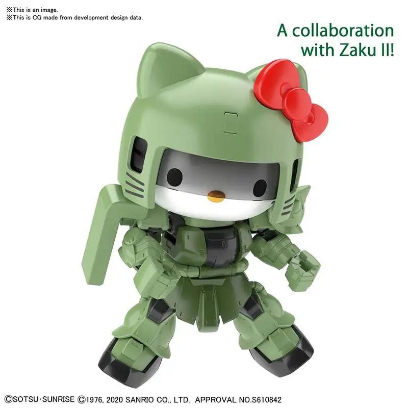 Maquette sd cross silhouette hello kitty zaku 2